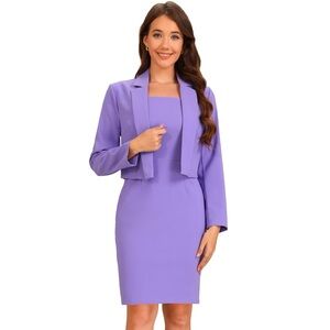 Brand New Medium Matching Suit Set in Lavender
